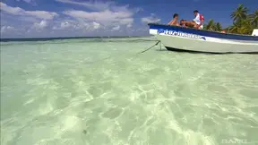 Claudia Adams Tempted by Two Guys' Long Cocks for Steamy Threesome Fun