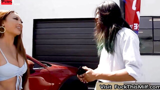 Parking Lot Pleaser - Hot Japanese Babe Kazumi Gets Fucked By Huge Dick
