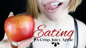 Eating A Crisp, Juicy Apple - HD