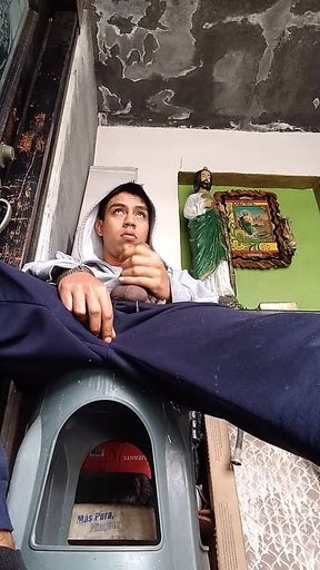 Masturbating in Front of the Audience at the Gate of My House