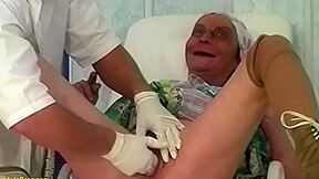 Dirty Grandma Rough Fisted By Her Doctor