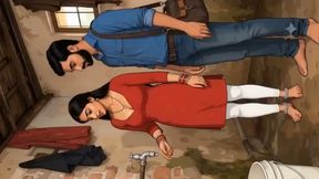Indian Woman Secret Sex with Plumber Bathroom Cartoon Ai
