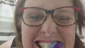 Deep Brush Play: Foamy Mouth, Choking, and Messy Spit