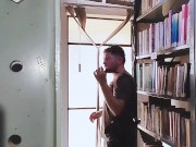 I broke my record for reaching orgasm in front of people while being caught inside the library.