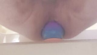 Juggling on ginormous butt-plug