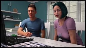 busty milf makes him horny - summer heat 10 developed by naughty fox games - 3d porn game