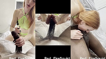 BBC worship with foot job rimming and facial