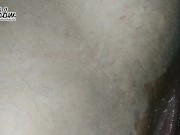 Pumping my inflatable plug in my creamy pussy