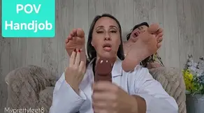 Dr M gives Ama Rio Foot Tickle Orgasm