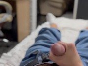 JERKED OFF AND CUM WHILE A FRIEND WAS SITTING AT THE COMPUTER