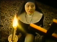 Japanese vintage nun has a fiery slit craving for pleasure