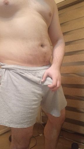 Beefy Stud Goes Commando and Shows off