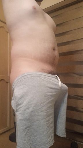 Beefy Stud Goes Commando and Shows off