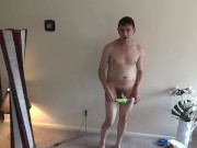 Maolo does a XXX Runway Strip to Naked in His Living Room!
