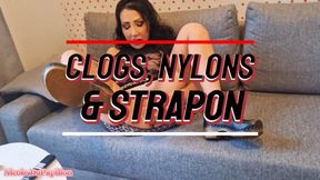 Naughty Matures, Vintage Nylons, Strapon And Clogs - 1080