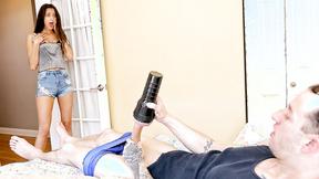 ”Lustful Stepsister Eliza Ibarra rocks Step Sibling’s huge black dick”