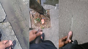 Mijando em público
