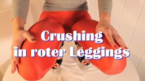 Crushing in red leggings - Crushing in roter Leggings