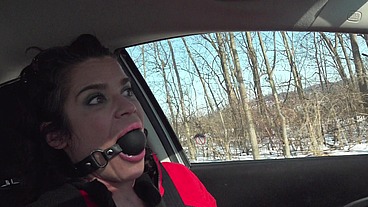Driving around ball gagged