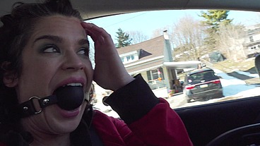 Driving around ball gagged