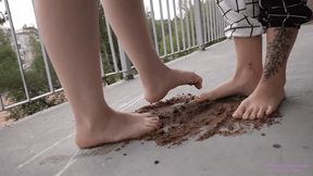NICOLE and AURORA - You only deserve dirty feet (HD)