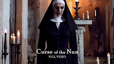 The Curse of the Nun. Anal sex with an evil nun from a horror movie. Dangerous blowjob. Full Video. (AI).