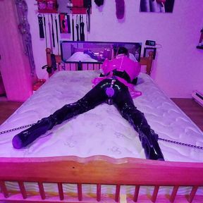 Sissy Maid Spread Eagle Self Bondage