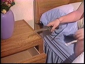 Stud and sexy slut take turns sucking their friends cock in his bedroom