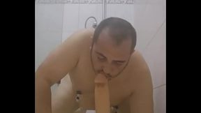 Dutch fag sucking dildo as ordered by te.me/masterwal