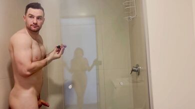 Natural busty MILF deep throat behind the scenes big cock