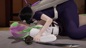 demons slayer lesbian time
