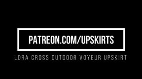 Lora Outdoor Voyeur Upskirt