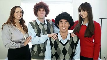 Hot MILFs teach bratty nerds a lesson they won't forget