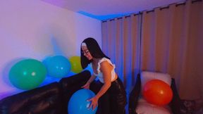 #165 LOONER fetish HUGE balloons, POP and more POP