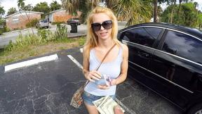 ”Public utility room quickie with big breasted blonde hot girl”