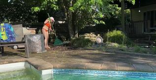 Yeah nothing too exciting from yesterday! Some of us got to relax in the pool.