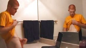 Hung Tristian Bathroom Stroking