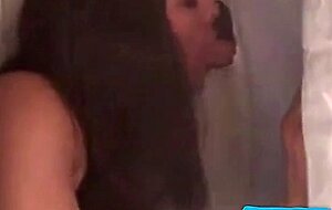 Glory Hole Suck with a Crossdresser Twist