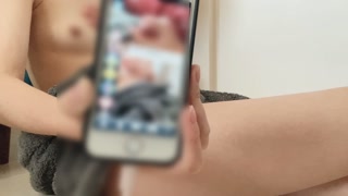 テレビ電話で見せ合いオナニーしたら興奮しました❤