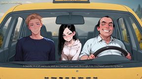 slut wife teasing her hard nipples to the taxi driver - our quiet temptation (part 02) developed by sinful valley adventures - 3d porn game