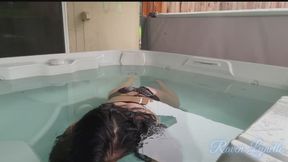 Hot Tub Head Dunking and Breath Holding with Raven Lynette