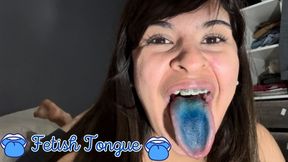 Tongue , blueberry