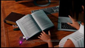 Croft Adventures Hentai Game Parody Ep.5 Lara Find a BBC Gloryhole in the Library Restroom!