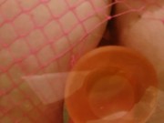 Adorable Nerdy Faery Bunny Gets A Golden Shower and a Dildo Ride