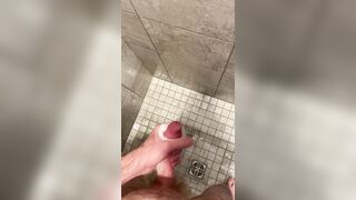 After working out, I tugged out a blast in the showers.