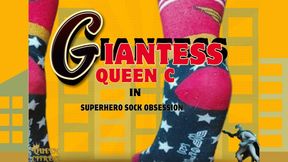 Giantess C and the Superhero Sock Obsession