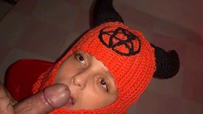 Halloween Slut Rides Big Cock & Swallows Cum Pov ( Part 3 )