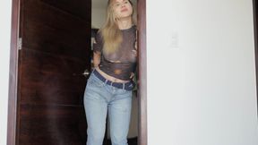 Peeing in Jeans in Front of You