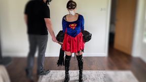 Super Heroine Captured Restrained Gagged and *** Flogged Teased BDSM