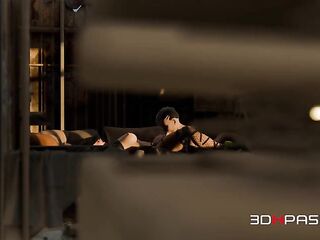Futanari Taryn Breaks Her Toy Deep in the Desert Catacombs